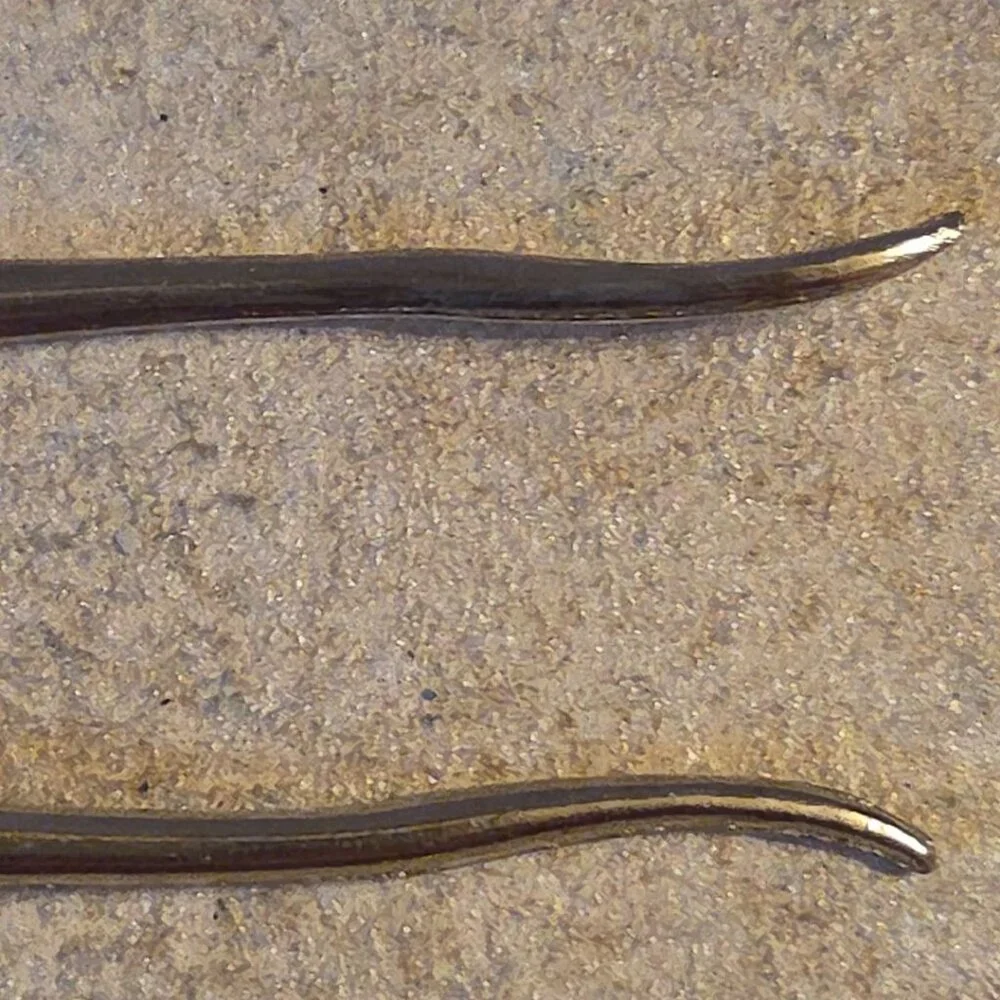 4 Nut Picks Silver-Tone Replacements Vintage